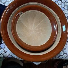 常滑焼すり鉢大小サイズの画像