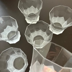 90‘sアンテーク　グラス6個セットの画像