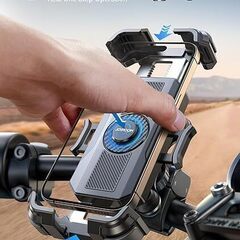 自転車 バイク スマホ ホルダー 片手操作 デュアル 振動 ダンパー 衝撃吸収 手ぶれ補正 オートバイ 簡単取付 耐衝撃 スマホホルダー 携帯電話 自転車ホルダー 落下防止 360度回転 振動吸収 iPhone 16 / 16 Pro / 16 Plus / 16 Pro Max / iPhone 15 / 15 Pro / 15 Plus等 まとめ買い歓迎　卸ます　アマゾン引き上げ商品　倒産品　ネット商材　卸ます　転売　アマゾン引き上げ商品　卸し　問屋　倒産品　転売OK　ネット商材　アマゾンの画像
