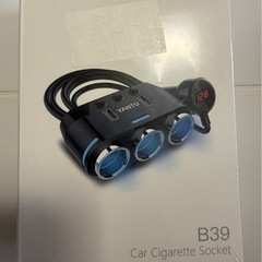 シガーソケット3連 (新品 未開封品)の画像
