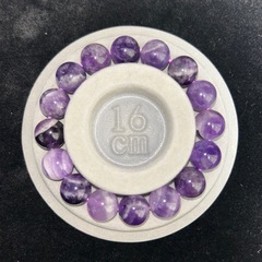 アメジスト12mmブレスレット☪️16cmの画像