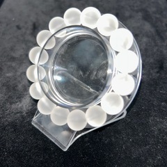 フロスト水晶12mmブレスレット☪️15.5cmの画像
