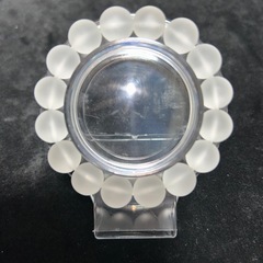 フロスト水晶12mmブレスレット☪️15.5cmの画像