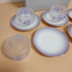 HOYA GLASS 冷茶グラス 冷茶 グラス 5客セット 未使用品に近いの画像