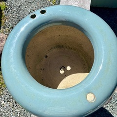 火鉢　メダカ鉢　昭和レトロの画像
