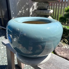 火鉢　メダカ鉢　昭和レトロの画像