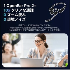 Nuroum OpenEar Pro2 オープンイヤー イヤホン ワイヤレスの画像