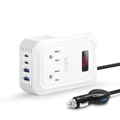 カーインバータシガーソケットタイプ200W (新品未使用)の画像
