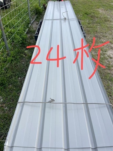 《話し中》 
未使用 角形鋼管柱  大波トタン