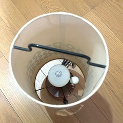 レトロな枕元スタンド　白熱球付きの画像