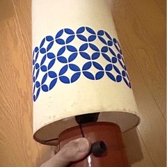 レトロな枕元スタンド　白熱球付きの画像
