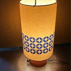 レトロな枕元スタンド　白熱球付きの画像