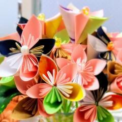💐ハンドメイド花束(花瓶付き)💐の画像
