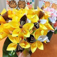 💐ハンドメイド花束(花瓶付き)💐の画像