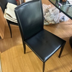 黒　ダイニング　イスの画像