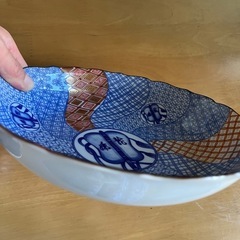 　お皿　小田壺　三峰陶器　 染付の画像