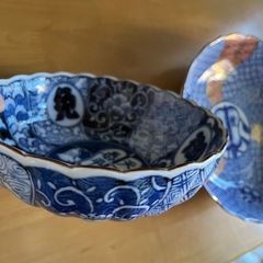 　お皿　小田壺　三峰陶器　 染付の画像