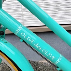 20インチ　エメラルドグリーン　 オリーブデオリーブ　子供用自転車　の画像