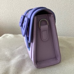 パープル　バッグの画像