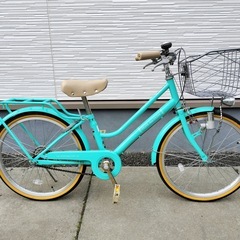 20インチ　エメラルドグリーン　 オリーブデオリーブ　子供用自転車　の画像