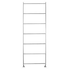 【美品】無印良品ステンレスユニットシェルフ・追加用帆立・中3本/クロスバー2セットの画像