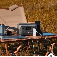 エコフロー　ポータブル充電器とソーラーパネル110wの画像
