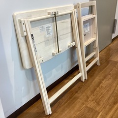 折りたたみ机と椅子のセット【町田市再生家具】251191の画像
