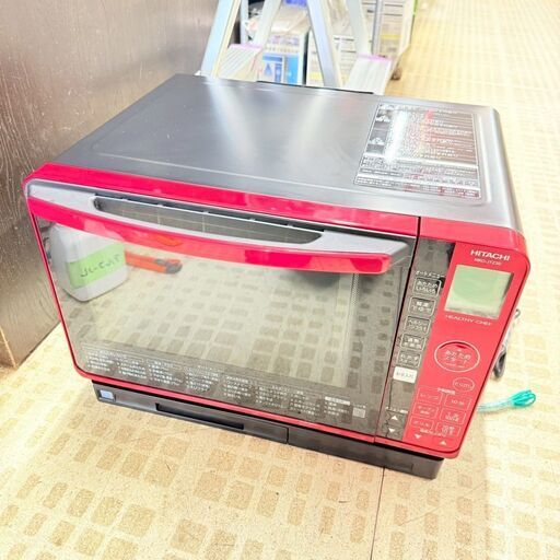 日立/HITACHI 加熱水蒸気オーブン MRO-JT230 2021年製 レッド