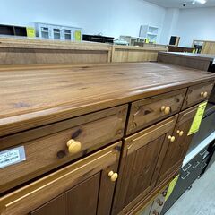 【ジャングルジャングル滋賀草津店】キッチンカウンター　ブラウン　　J-250775の画像
