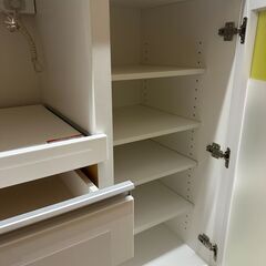 【ジャングルジャングル滋賀草津店】キッチンカウンター　ホワイト　J-250776の画像