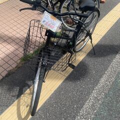 リサイクルショップどりーむ天保山店　No312　自転車　シティサイクル　27インチ　フラットハンドルで乗りやすい🎵　シンプル自転車の画像