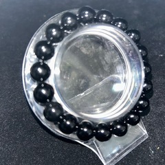 ブラックオニキス10mmブレスレット☪️16cmの画像