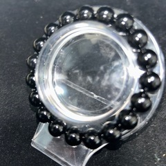 ブラックオニキス10mmブレスレット☪️16cmの画像