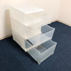 天馬収納ケース3個セット 引出しタイプW40×D55×H20/25/30cm 積み重ね可能 衣装ケース完成品　クローゼット/押し入れ収納　MADE IN JAPANの画像