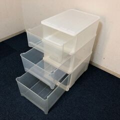 天馬収納ケース3個セット 引出しタイプW40×D55×H20/25/30cm 積み重ね可能 衣装ケース完成品　クローゼット/押し入れ収納　MADE IN JAPANの画像