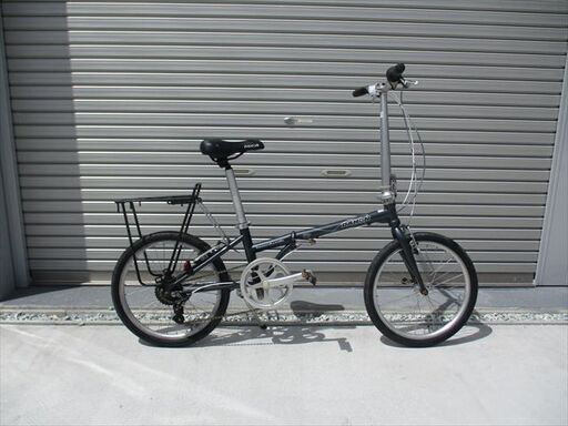 DAHON ボードウォーク 　折り畳み　自転車　中古 名古屋市夜配送無料 E387☆19800円☆折りたたみ中古自転車DAHONボードウォークグレー