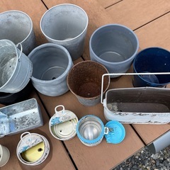 植木鉢　リメイク缶　まとめての画像