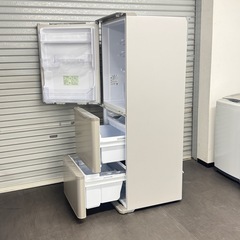 A1380🌟激安‼️ どっちもドア 2020年製シャープ3ドア冷蔵庫SJ-W353G-N 350L🌟の画像