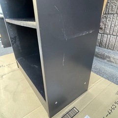 【0円/無料】本棚/カラーボックス・幅59.5×奥行29.5×高さ178cm・ブラックの画像