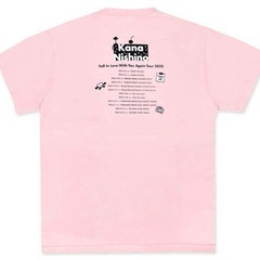 西野カナ2025ツアーロゴTシャツピンクの画像