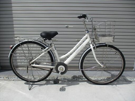 中古ブリヂストン軽量アルミ自転車〓26インチ☆シルバー☆注※配達地域