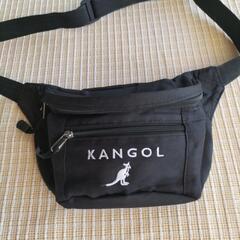 【メンズ　KANGOL　ウエストバック　黒】目立つダメージ無しの画像