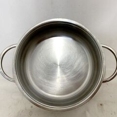 Fissler フィスラー 蓋付きステンレス鍋 ドイツ製 18-10 4515 直径22cm 高さ9cm カラー: シルバー の画像