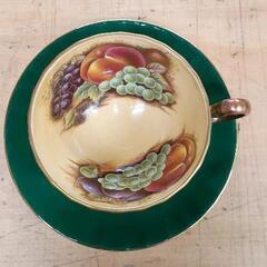 0720-092 ティーカップ＆ソーサー　Aynsley　Orchard Goldの画像