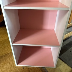 カラーBOX ピンク ホワイトの画像