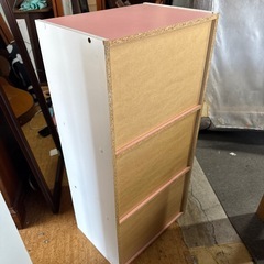 カラーBOX ピンク ホワイトの画像