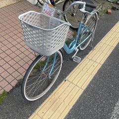 リサイクルショップどりーむ天保山店　No328 自転車　シティサイクル　26インチ　ギア内装三段切り替え付き🎵　LEDライト付き♪の画像