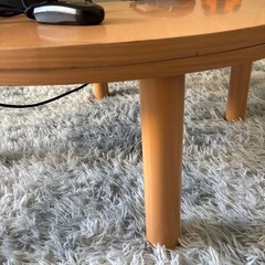 丸型ローテーブル(こたつ付き)の画像