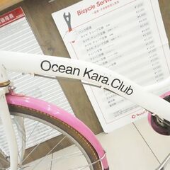 OCEAN KARA CLUB シティサイクル シングルスピード 26インチの画像