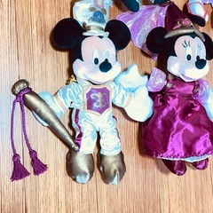 Disneyミッキーミニーゆいぐるみセットの画像